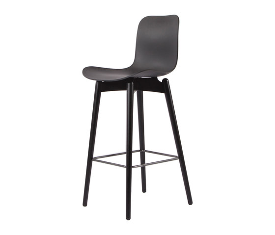 Langue Bar Chair, Black / Anthrachite Black | Bar stools | NORR11