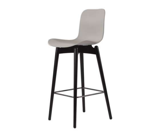 Langue Bar Chair, Black  / Flint Grey | Bar stools | NORR11