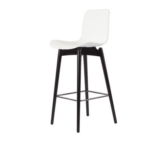 Langue Bar Chair, Black / Off White | Bar stools | NORR11