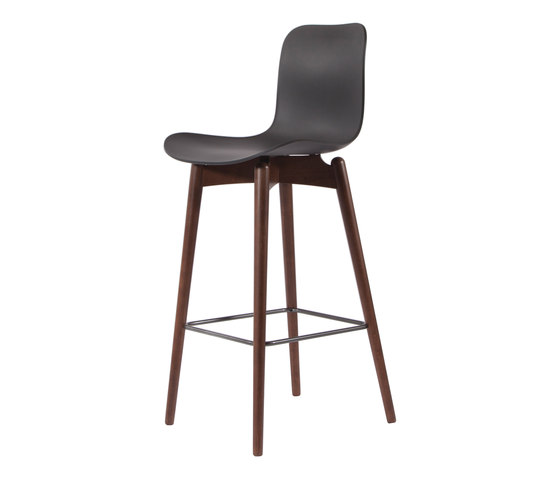 Langue Bar Chair, Dark Stained / Anthrachite Black | Bar stools | NORR11