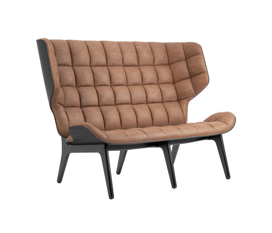 Mammoth Sofa, Black / Vintage Leather Camel 21004 | Sofás | NORR11