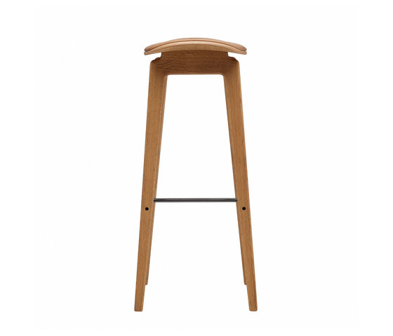 NY11 Bar Chair, Natural - Vintage Leather Camel, High 75 cm | Barhocker | NORR11