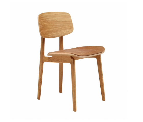 NY11 Dining Chair, Natural- Vintage Leather Camel | Stühle | NORR11