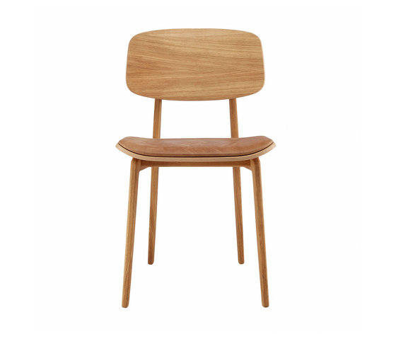 NY11 Dining Chair, Natural- Vintage Leather Camel | Sedie | NORR11