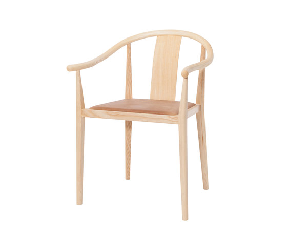 Shanghai Dining Chair, Natural - Vintage Leather Camel | Stühle | NORR11