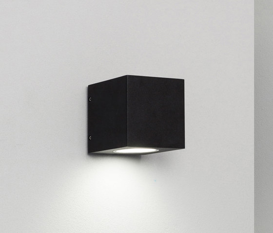 Cube XL frosted black | Außen Wandanbauleuchten | Dexter