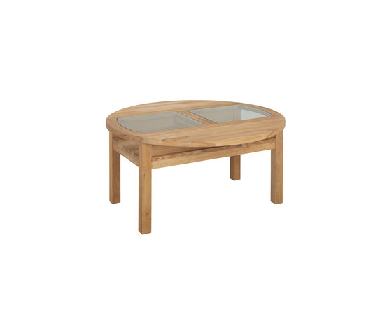 Inzel sofatable round dropleaf oak oiled | Coffee tables | Hans K