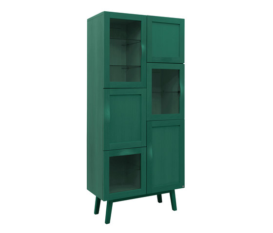 Rainbow vitrine elm green | Display cabinets | Hans K