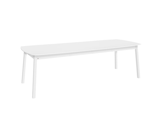 Verona table ellipse 160(48+48)x102cm white | Tavoli pranzo | Hans K