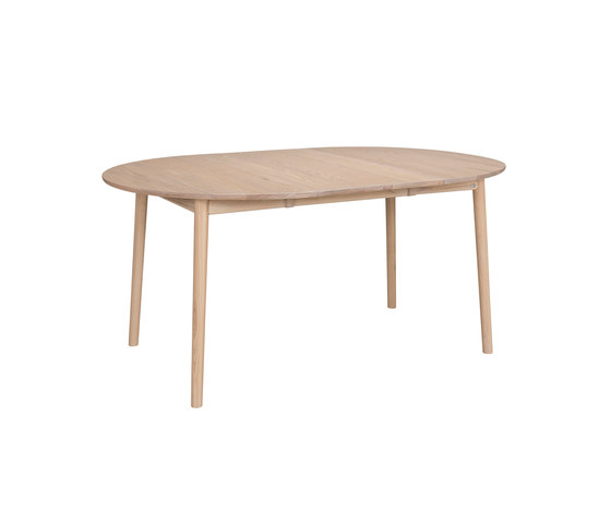ZigZag table round 110(50)x110cm ash blonde | Tables de repas | Hans K