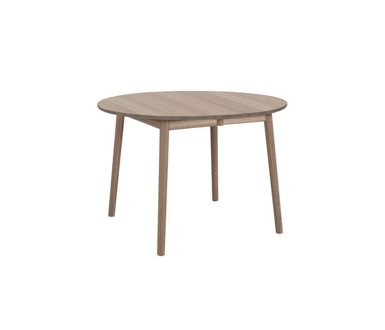 ZigZag table round 110(50)x110cm ash grey | Mesas comedor | Hans K