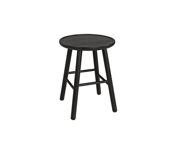 ZigZag stool 47cm ash black | Taburetes | Hans K