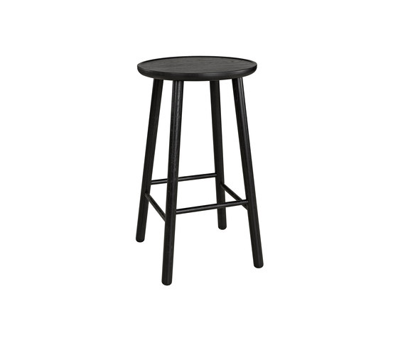 ZigZag barstool 63cm ash black | Bar stools | Hans K