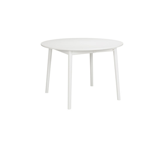 ZigZag table round 110(50)x110cm white | Dining tables | Hans K