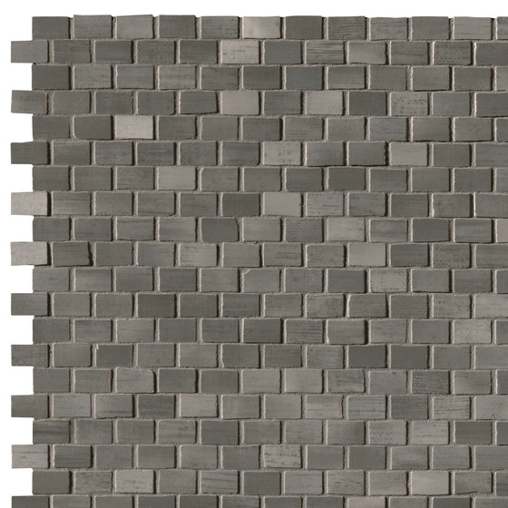 Brickell Grey Brick Mosaic Gloss | Mosaicos de cerámica | Fap Ceramiche