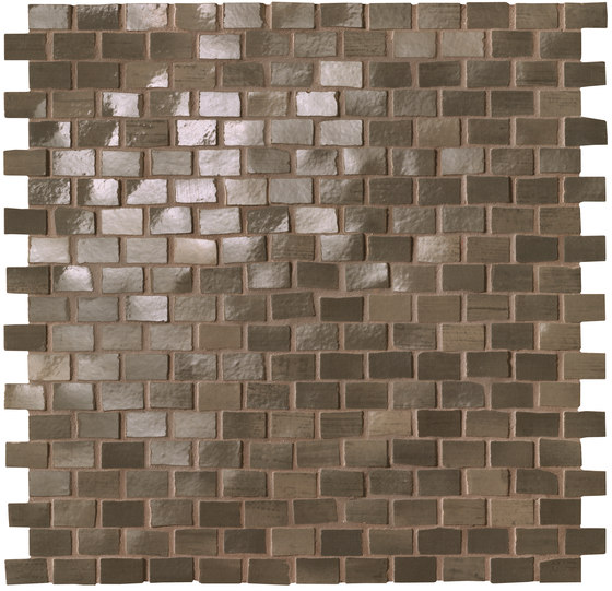 Brickell Brown Brick Mosaic Gloss | Mosaïques céramique | Fap Ceramiche