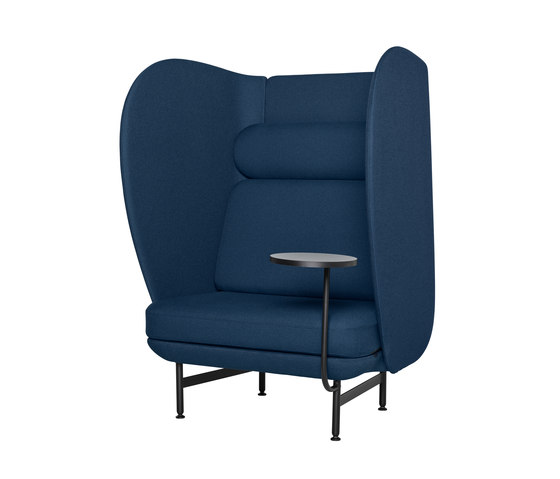 Plenum™ | Sofa w/ side table|  JH1001 | Textile | Black base | Fauteuils | Fritz Hansen