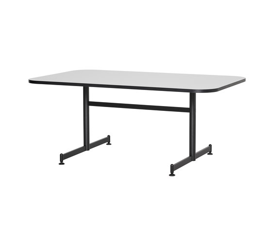 Plenum™ | Table | JH75 | Grey laminate | Black base | Coffee tables | Fritz Hansen