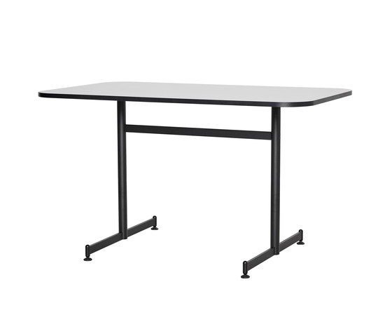 Plenum™ | Table | JH80 | Grey laminate | Black base | Mesas comedor | Fritz Hansen