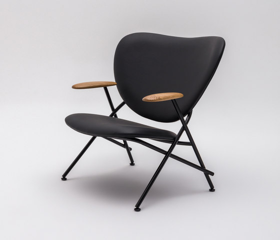Calder Armchair with wooden armrests | Poltrone | Comforty
