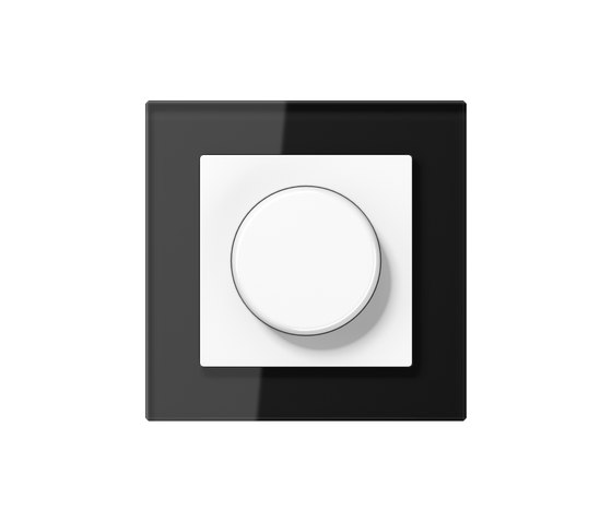 A Creation | rotary dimmer black glass | Interruptores rotatorios | JUNG