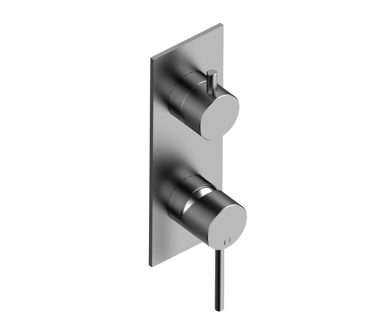 Fasson 40 mm shower flush-mounted with thermostat and 2-way diverter, rectangular | Grifería para duchas | CONTI+