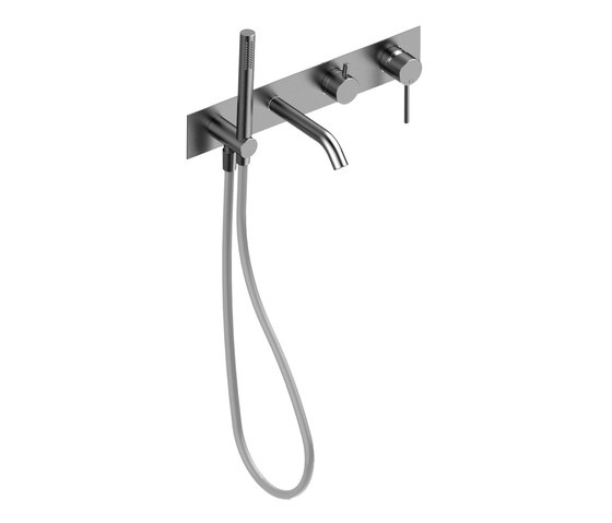 Fasson 40 mm single-lever flush-mounted combination bath/hand shower | Robinetterie pour baignoire | CONTI+