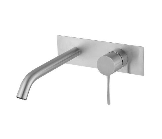 Fasson 40 mm single-lever basin mixer flush-mounted 150, rectangular | Wash basin taps | CONTI+