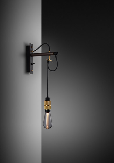 Hooked wall | nude | Graphite | Brass | Wall lights | Buster + Punch