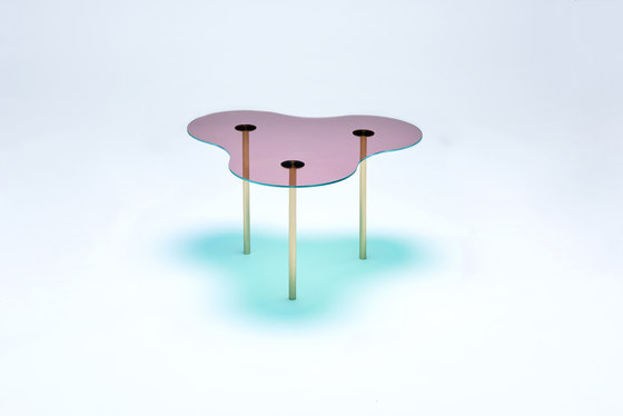 Camo A - Glass - Pink/Green | Mesas de centro | NEO/CRAFT