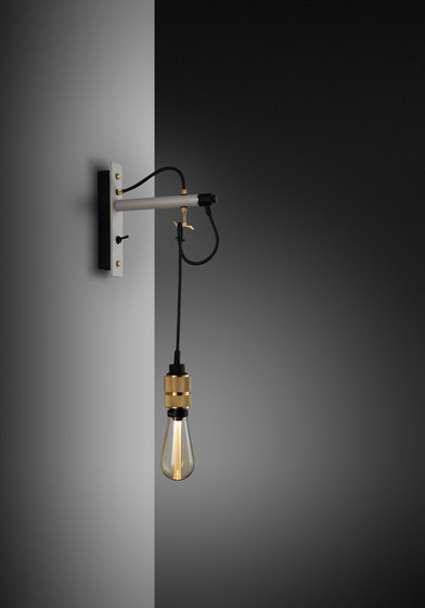 Hooked wall | nude | Stone | Brass | Lampade parete | Buster + Punch