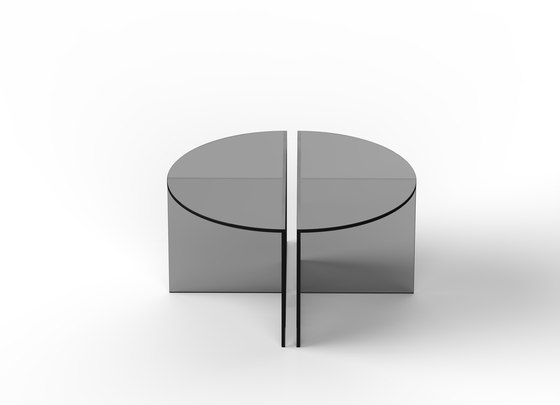 Fifty Circle - glass - black | Tavolini bassi | NEO/CRAFT