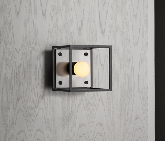 Caged Wall 1.0 Small / Brushed Steel | Wall lights | Buster + Punch