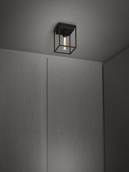 Caged Ceiling 1.0 Medium | Satin Black Marble | Ceiling lights | Buster + Punch