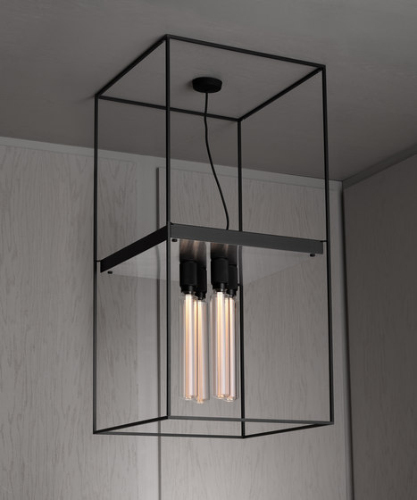 Caged Ceiling 4.0 | Brushed Steel | Buster Bulb Tube | Plafonniers | Buster + Punch