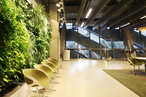 Indoor Vertical Garden | Tele 2 Arena Vip Lounge Area by Greenworks | Plant pots