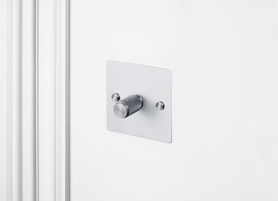 Dimmer Switches | 1G White | Steel | Rotary dimmers | Buster + Punch