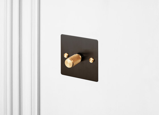 Dimmer Switches | 1G Smoked Bronze | Brass | Rotary dimmers | Buster + Punch