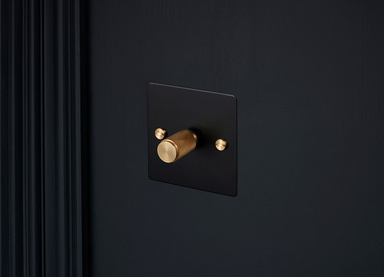 Dimmer Switches | 1G Black | Brass | Rotary dimmers | Buster + Punch