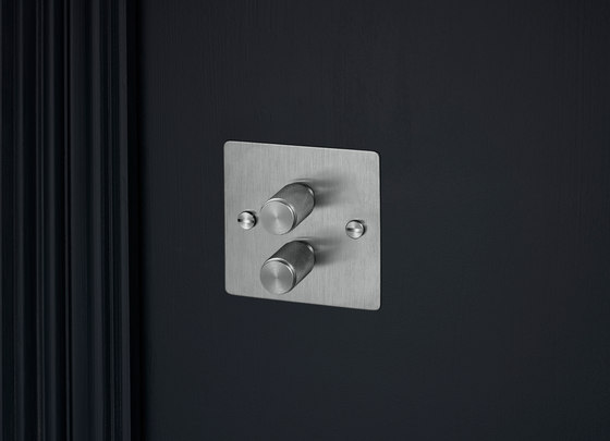 Dimmer Switches | 2G Steel | Rotary dimmers | Buster + Punch
