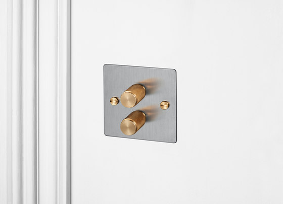 Dimmer Switches | 2G Steel | Brass | Rotary dimmers | Buster + Punch