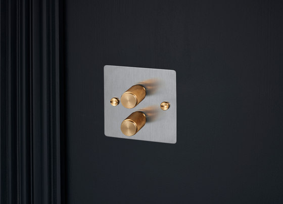 Dimmer Switches | 2G Steel | Brass | Rotary dimmers | Buster + Punch