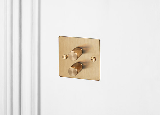 Dimmer Switches | 2G Brass | Dimmer manopola | Buster + Punch