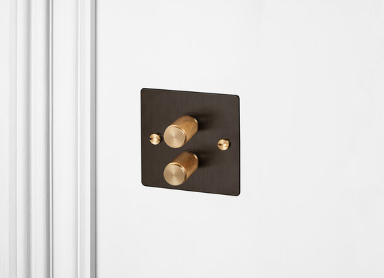 Dimmer Switches | 2G Smoked Bronze | Brass | Variateurs à bouton rotatif | Buster + Punch