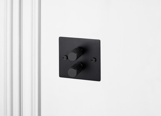 Dimmer Switches | 2G Black | Rotary dimmers | Buster + Punch