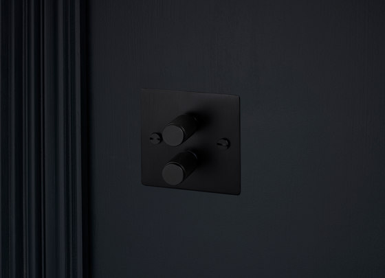 Dimmer Switches | 2G Black | Rotary dimmers | Buster + Punch
