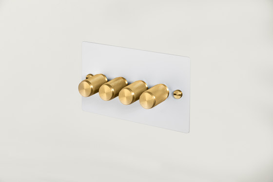 Dimmer Switches | 4G White | Brass | Rotary dimmers | Buster + Punch