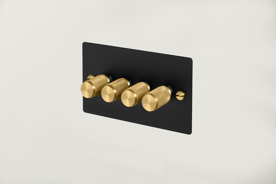 Dimmer Switches | 4G Black | Brass | Drehdimmer | Buster + Punch