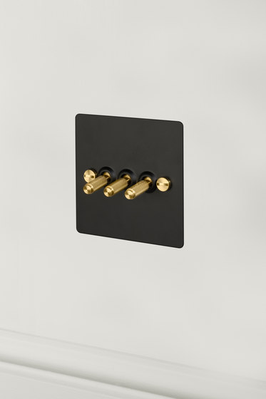 Toggle Switches | 3G Black | Brass | Interruptores a palanca | Buster + Punch