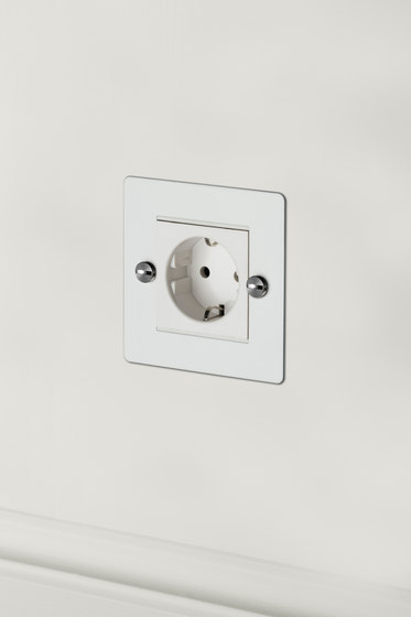 Electricity Euro Socket | 1G White | EURO sockets | Buster + Punch